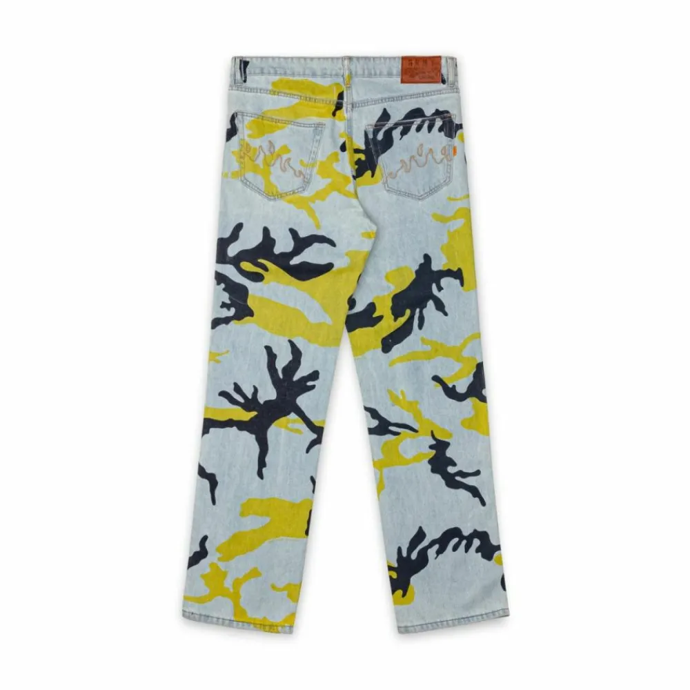 Grimey Pantalon Vaquero The Strait Talk All Over Print Camo Regular - Washed Camo | Fw23 Sale