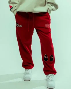 Grimey Panttalon Chandal Nablus - Dark Red | Fw23 Hot