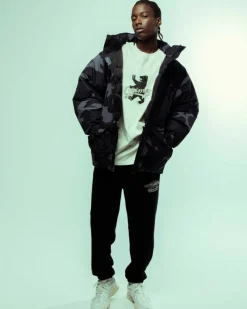 Grimey Parka All Over Print Tusker Temple Puffer - Black | Fw23 Flash Sale