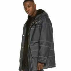 Grimey Parka Nite Marauder Fw20 Indigo Blue New