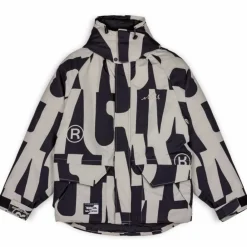Grimey Parka Snow Fox All Over Print - Black | Winter 22 Clearance