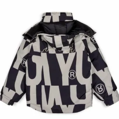 Grimey Parka Snow Fox All Over Print - Black | Winter 22 Clearance
