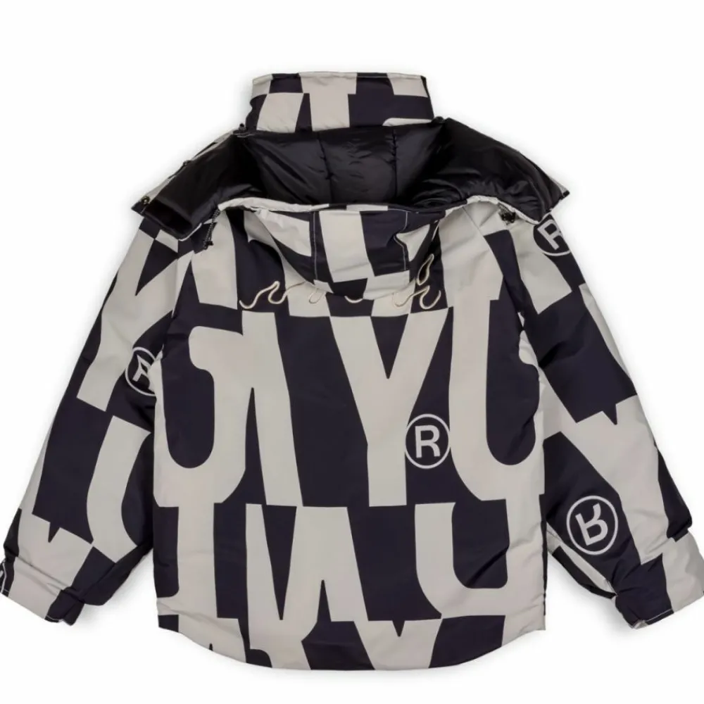 Grimey Parka Snow Fox All Over Print - Black | Winter 22 Clearance