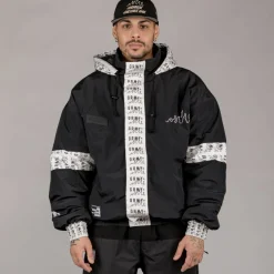 Grimey Pull Over Snow Fox - Black | Winter 22 Clearance