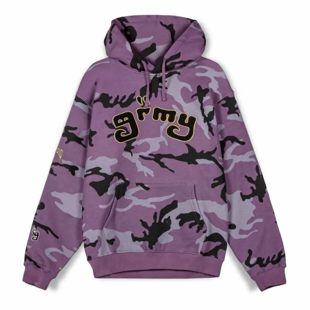 Grimey Sudadera Capucha All Over Print Tusker Temple Vintage - Purple | Fw23 New