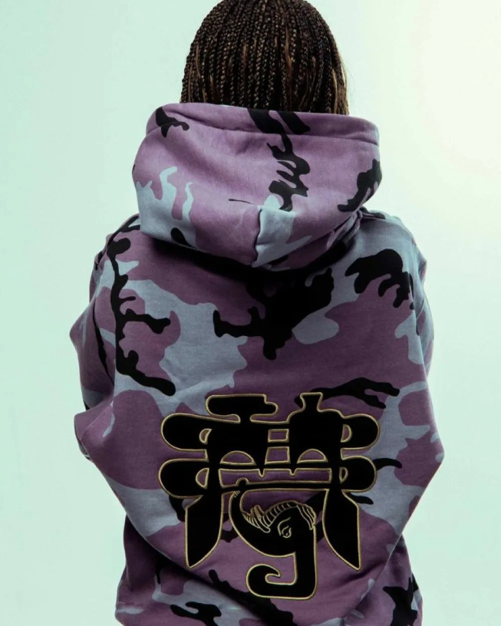 Grimey Sudadera Capucha All Over Print Tusker Temple Vintage - Purple | Fw23 New