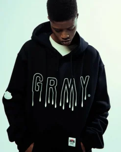 Grimey Sudadera Capucha Back At You Vintage - Black | Fw23 Cheap