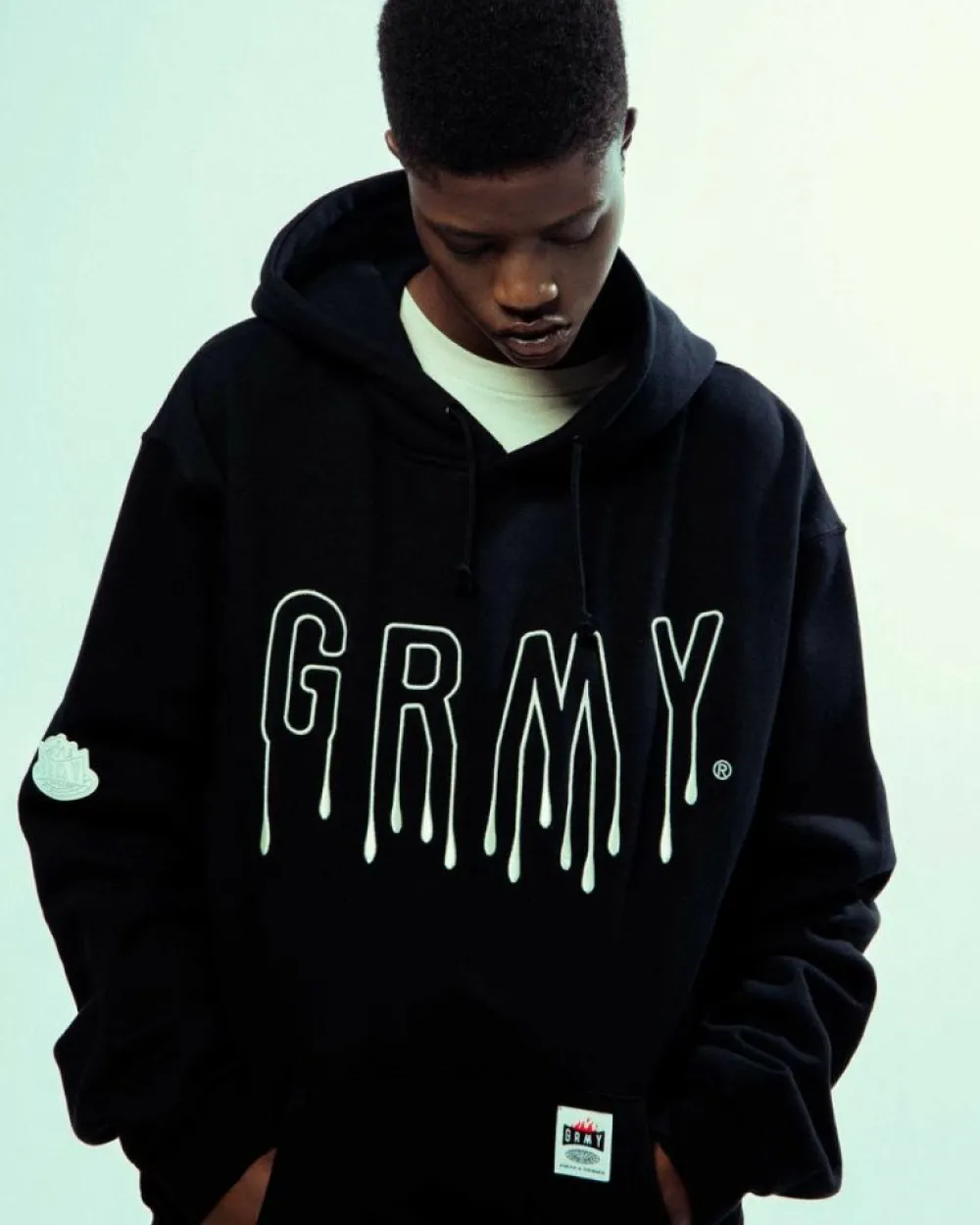 Grimey Sudadera Capucha Back At You Vintage - Black | Fw23 Cheap