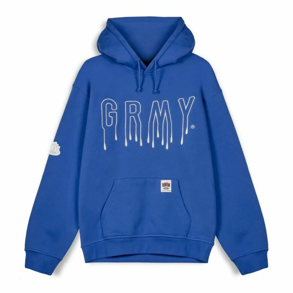 Grimey Sudadera Capucha Back At You Vintage - Royal Blue | Fw23 Fashion