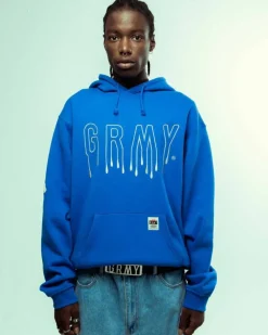 Grimey Sudadera Capucha Back At You Vintage - Royal Blue | Fw23 Fashion