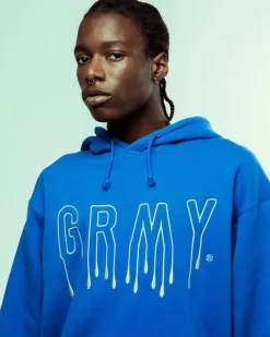 Grimey Sudadera Capucha Back At You Vintage - Royal Blue | Fw23 Fashion