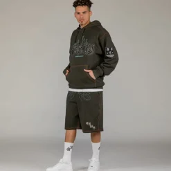 Grimey Sudadera Capucha Fire Route - Black | Spring 23 Outlet