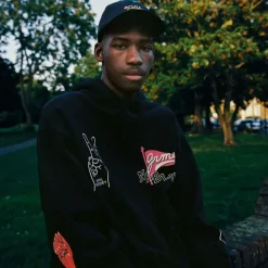 Grimey Sudadera Capucha Nablus Vintage - Black | Fw23 Clearance