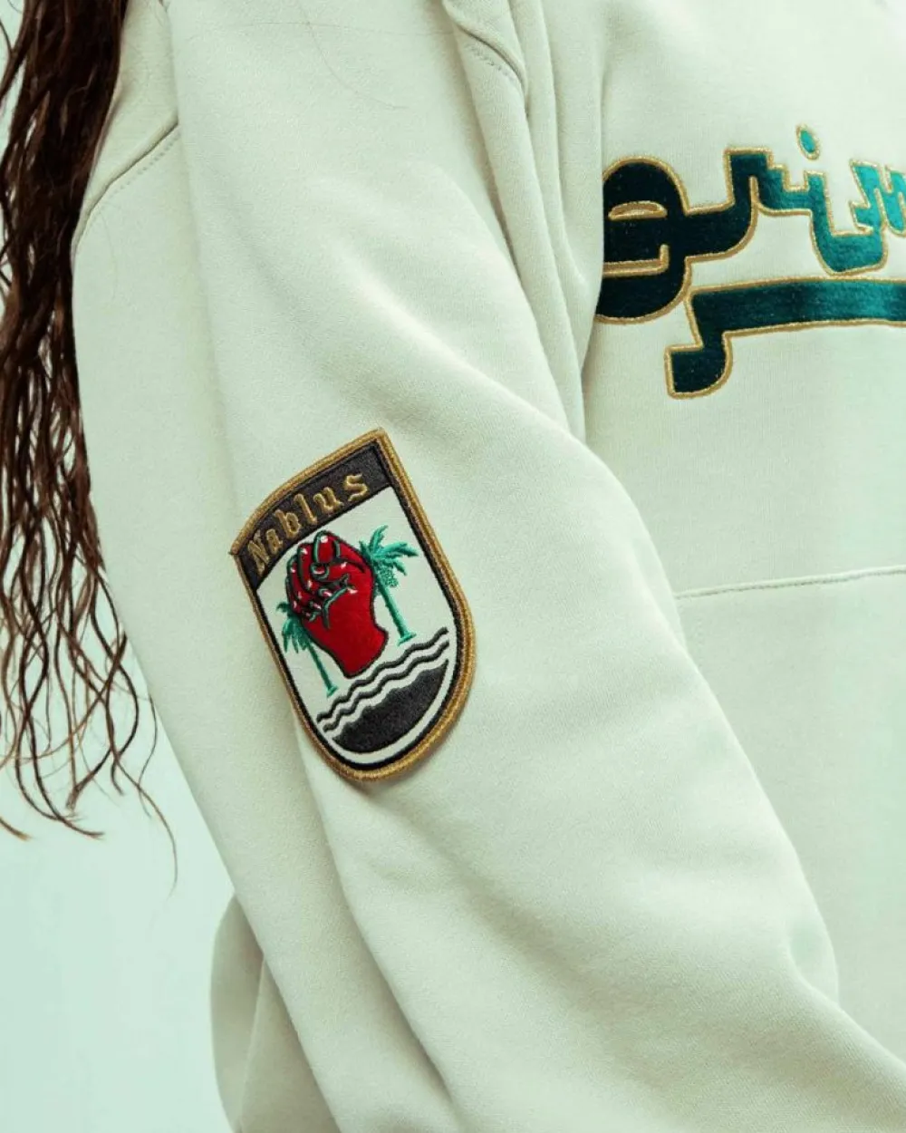 Grimey Sudadera Capucha Nablus Stones Vintage - White | Fw23 Cheap