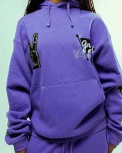 Grimey Sudadera Capucha Nablus Vintage - Purple | Fw23 Discount