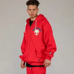 Grimey Sudadera Capucha Ufollow Red | Spring 23 Shop