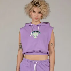 Grimey Sudadera Capucha Ufollow Girl - Lilac | Spring 23 Discount