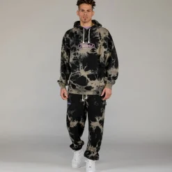 Grimey Sudadera Capucha Ufollow Bleached - Black | Spring 23 Best