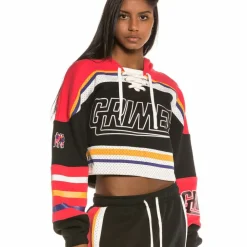 Grimey Sudadera Chica Ubiquity Crop Hoodie Fw20 Black Fashion