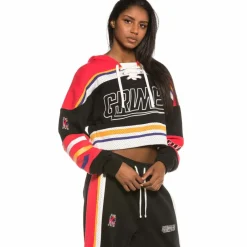 Grimey Sudadera Chica Ubiquity Crop Hoodie Fw20 Black Fashion