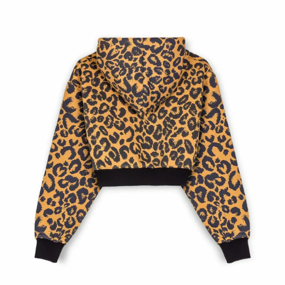 Grimey Sudadera Corta De Chica "Westbound" - Leopard | Fall 22 Clearance