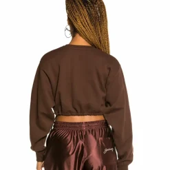 Grimey Sudadera Corta De Chica "The Loot" - Brown | Spring 21 Sale