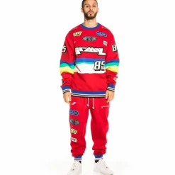 Grimey Sudadera Arch Rival Crewneck Fw20 Red Fashion