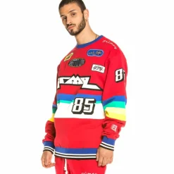Grimey Sudadera Arch Rival Crewneck Fw20 Red Fashion