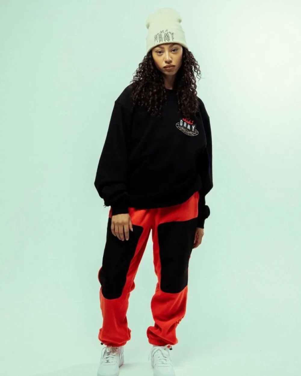 Grimey Sudadera Back At You Vintage Crewneck - Black | Fw23 Cheap