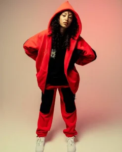 Grimey Sudadera Back At You Polar - Red | Fw23 Flash Sale