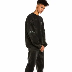 Grimey Sudadera Day Dreamer Crewneck Bleached Black - Spring 22 Best