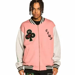 Grimey Sudadera "Destroy All Fear" Zip Crewneck - Pink | Fall 21 Best Sale