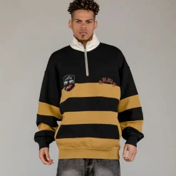 Grimey Sudadera Fire Route High Neck - Black | Spring 23 Online