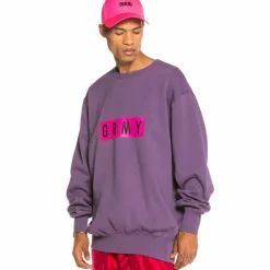 Grimey Sudadera Flying Saucer Crewneck Fw19 Purple Fashion