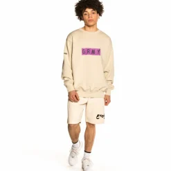 Grimey Sudadera "Frenzy" Crewneck - Sand | Summer 21 Discount