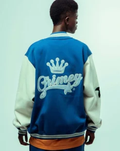 Grimey Sudadera Madrid Fleece Button Heavyweight - Navy | Fw23 Clearance