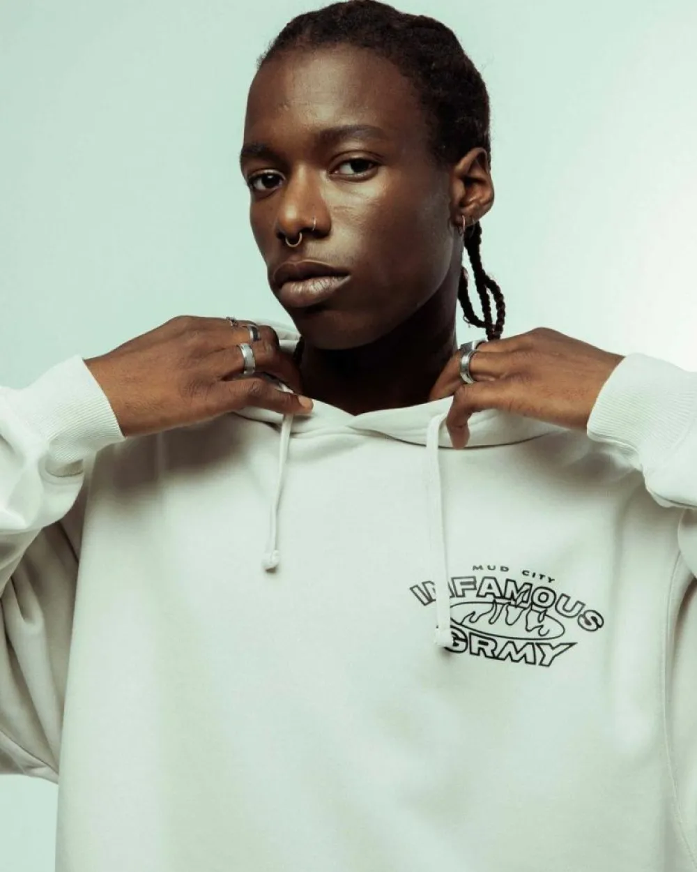 Grimey Sudadera Madrid The Connoisseur Heavyweight - White | Fw23 Store