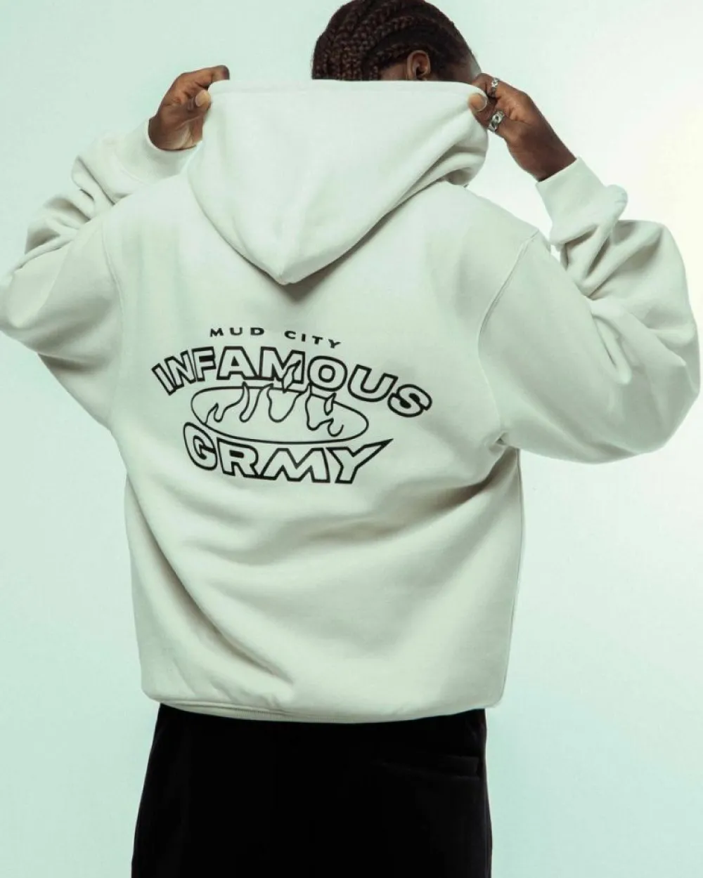 Grimey Sudadera Madrid The Connoisseur Heavyweight - White | Fw23 Store