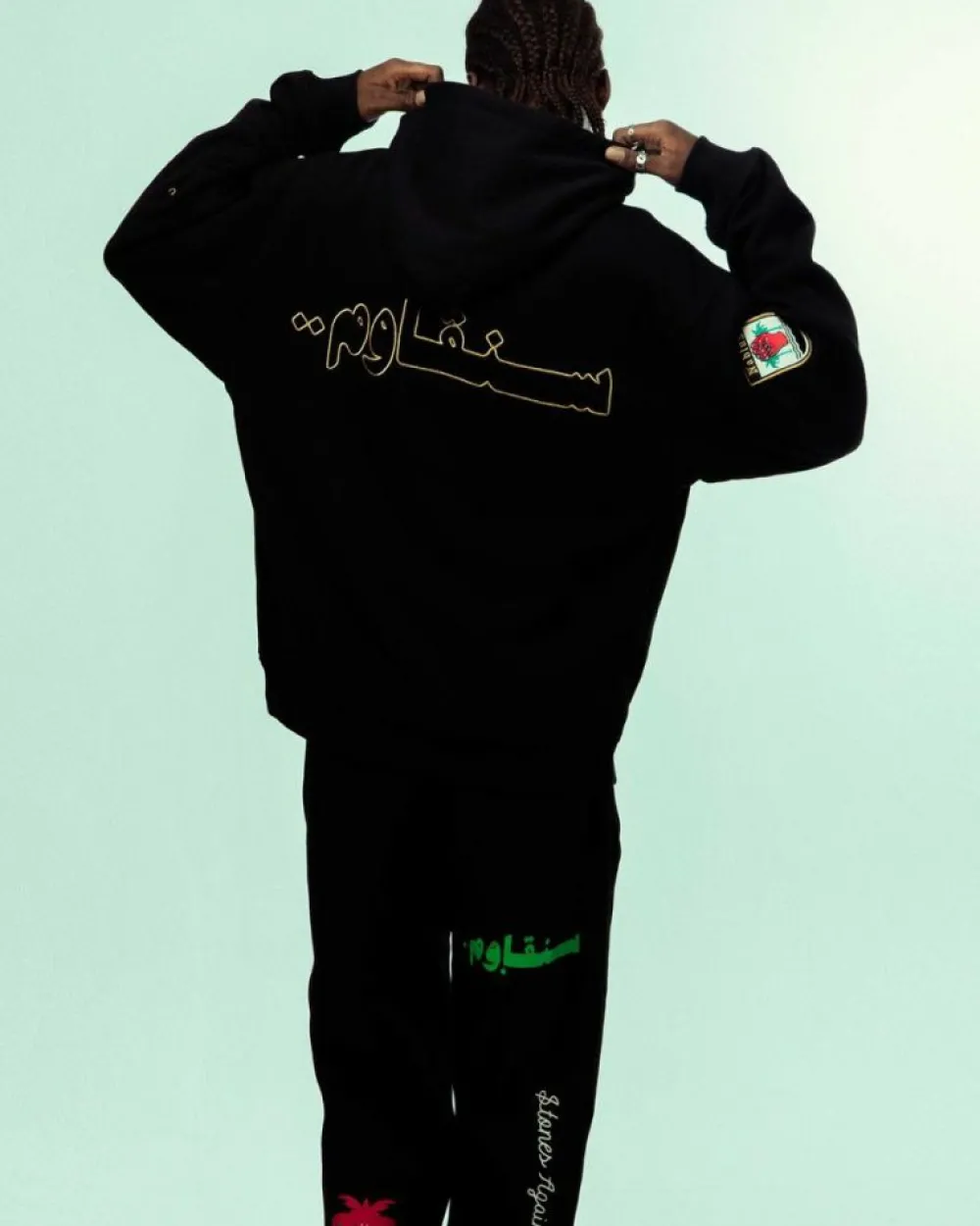 Grimey Sudadera Nablus Stones Vintage - Black | Fw23 Shop