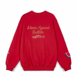 Grimey Sudadera Nablus Vintage Crewneck - Dark Red | Fw23 Shop
