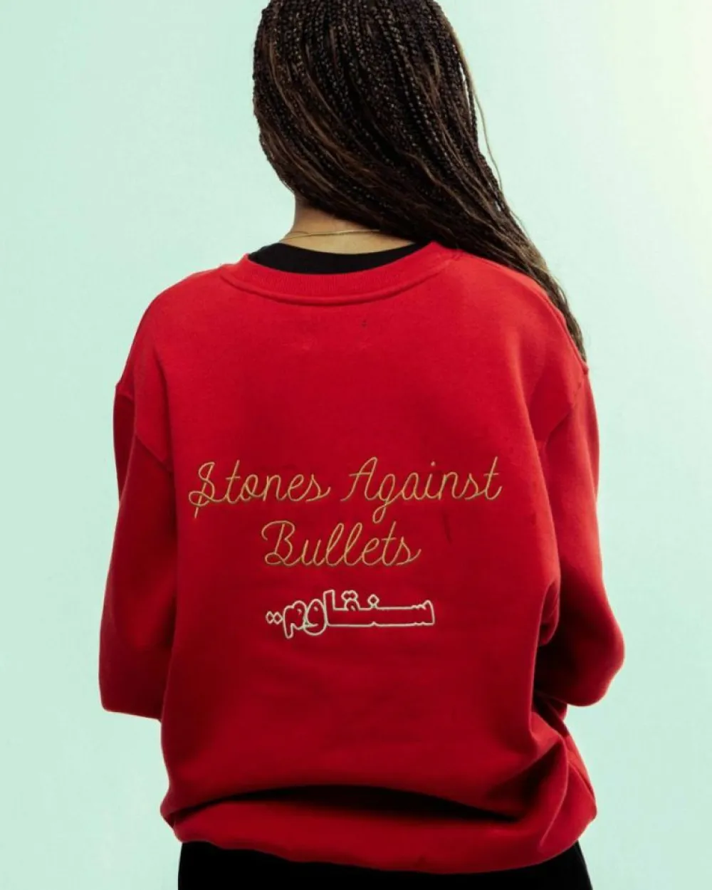 Grimey Sudadera Nablus Vintage Crewneck - Dark Red | Fw23 Shop