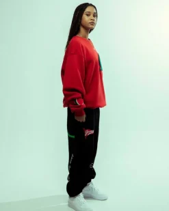Grimey Sudadera Nablus Vintage Crewneck - Dark Red | Fw23 Shop