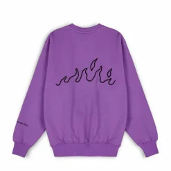Grimey Sudadera "Snow Fox" Crewneck - Purple | Winter 22 Hot