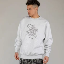 Grimey Sudadera The Clout Numidians - Sport Grey | Spring 23 Outlet