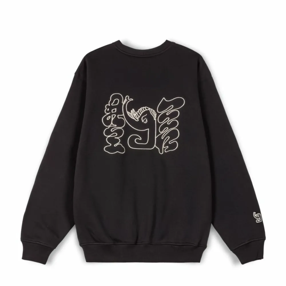 Grimey Sudadera Tusker Temple Vintage - Black | Fw23 Shop