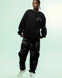 Grimey Sudadera Tusker Temple Vintage - Black | Fw23 Shop
