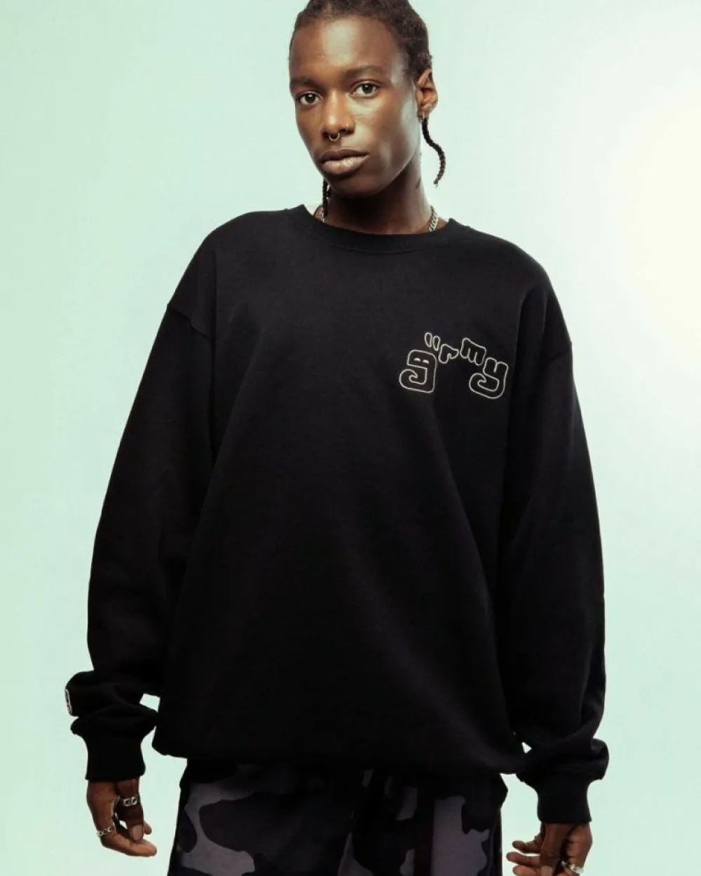 Grimey Sudadera Tusker Temple Vintage - Black | Fw23 Shop