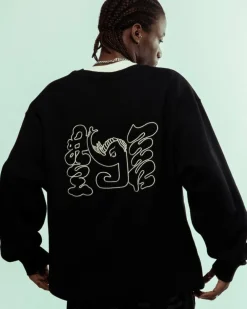 Grimey Sudadera Tusker Temple Vintage - Black | Fw23 Shop