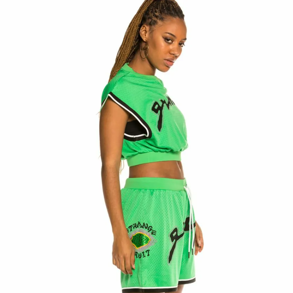 Grimey Top De Chica Strange Fruit Mesh - Green | Spring 21 Best Sale