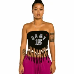 Grimey Top De Chica "Trespass" Sleeveless - Black | Summer 22 Hot